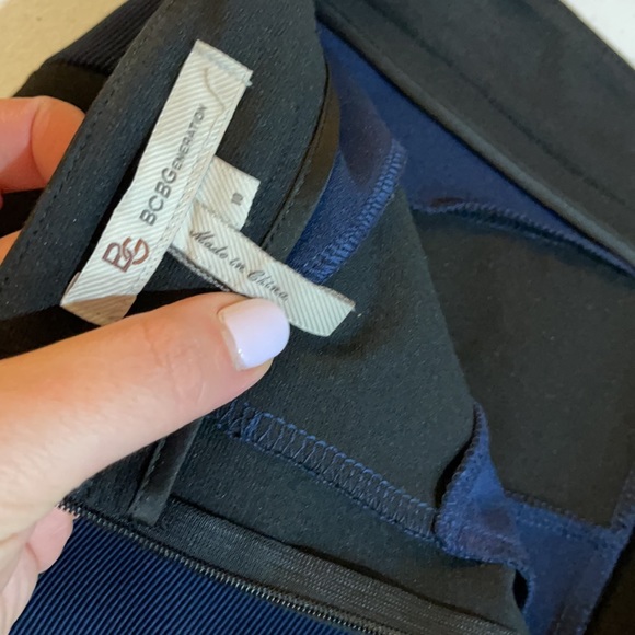 BCBG Generation Black Blue Bodycon Pencil Skirt 10 - Picture 11 of 12